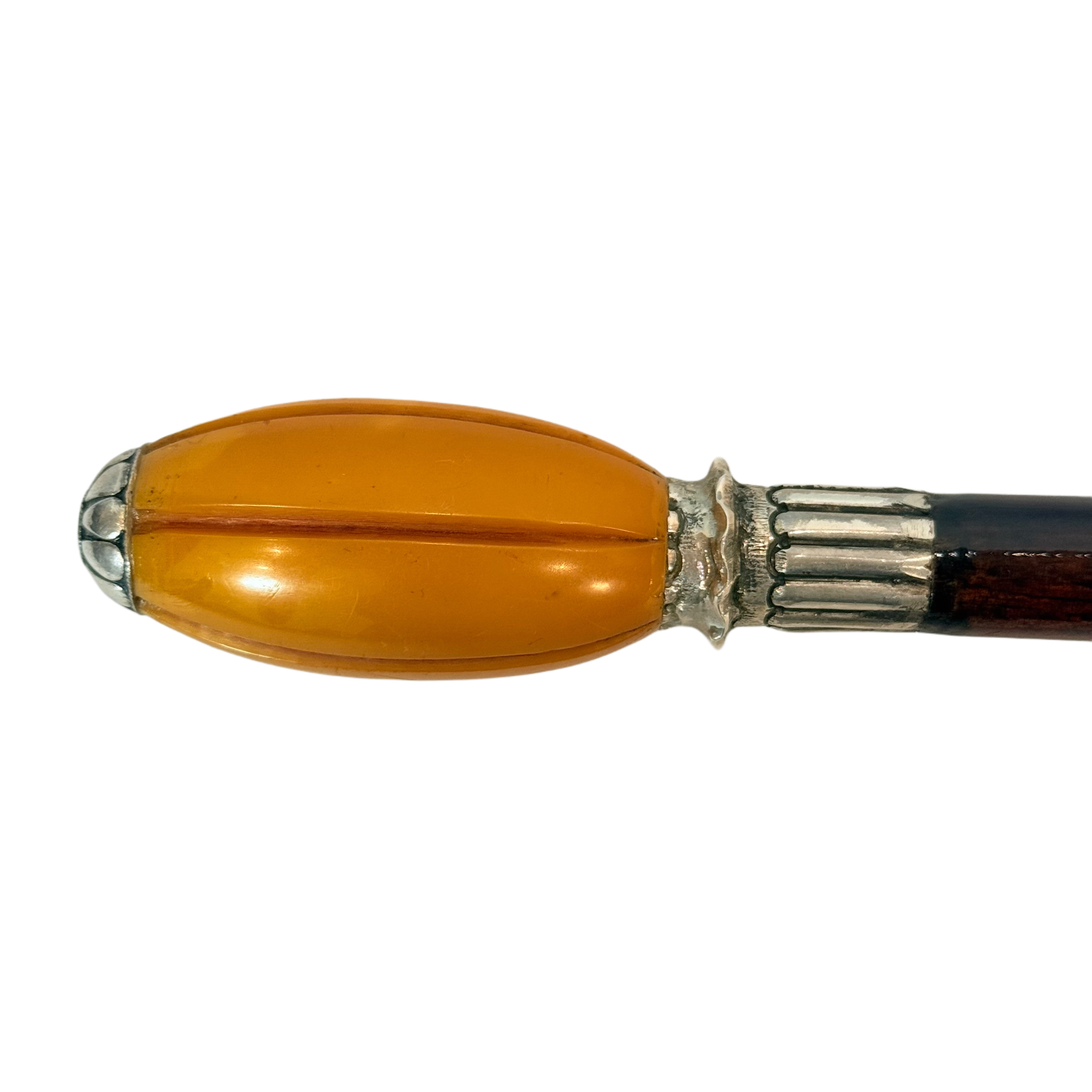 Wooden Cane with Old Musk Bakelite Handle